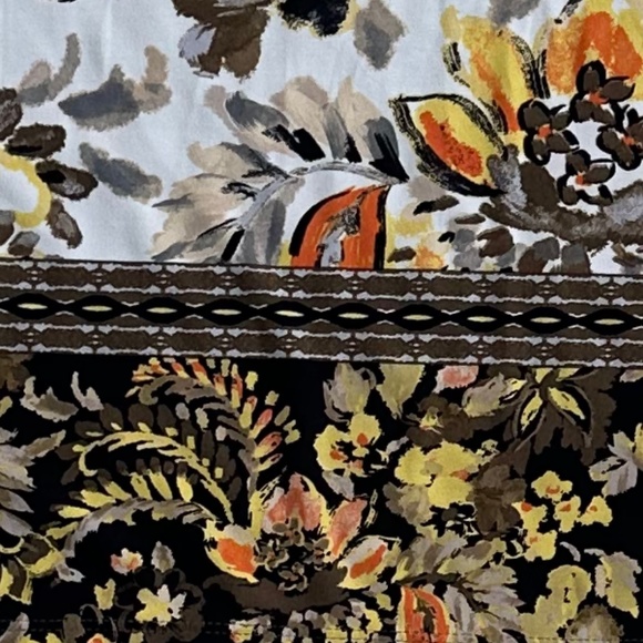 Susan Graver Floral Print Liquid Knit 3/4 Sleeve Bateau Neck Tunic 1X Casual - Picture 5 of 13